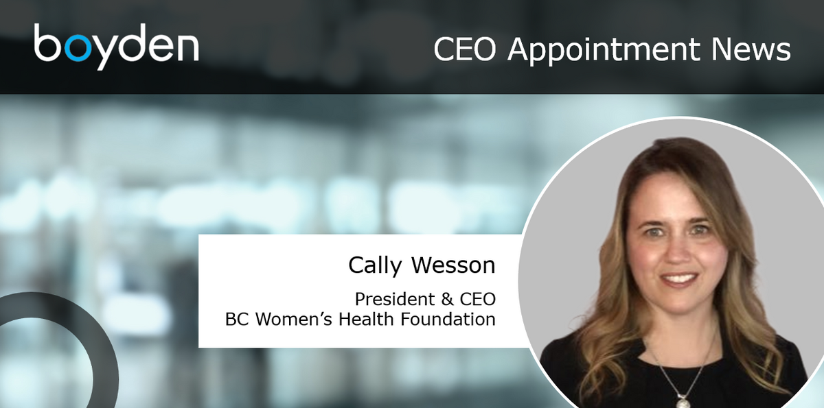 BC Women’s Health Foundation Announces New President and CEO