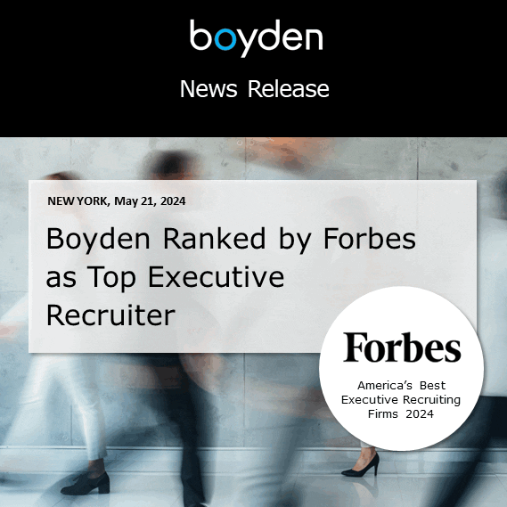 Boyden Ranked by Forbes as Top Executive Recruiter - Boyden