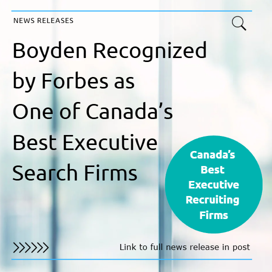 Boyden Recognized by Forbes as One of Canada’s Best Executive Search ...