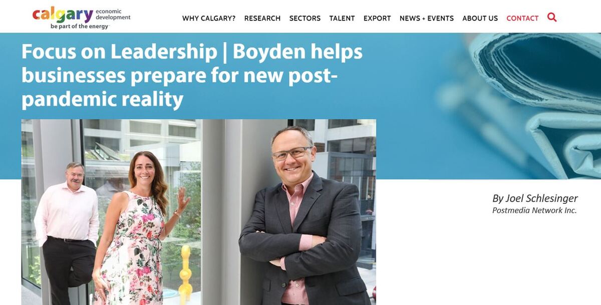Focus on Leadership Boyden helps businesses prepare for new post