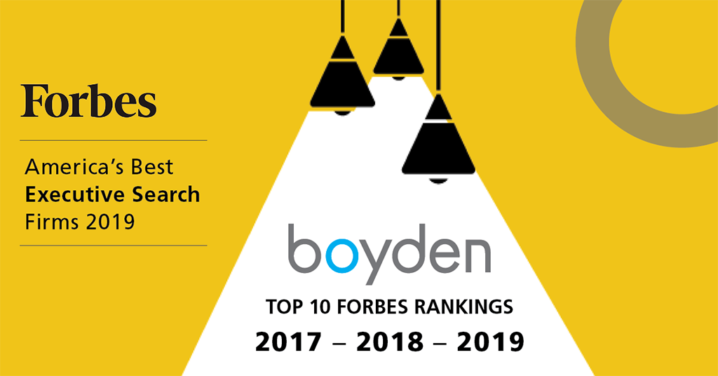 Forbes Ranks Boyden in 10 of Executive Search Third Consecutive Year - Search Boyden