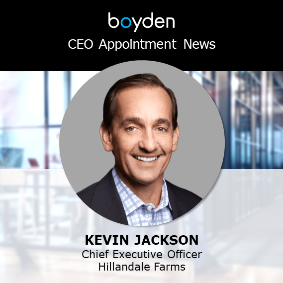 Hillandale Farms Appoints New Chief Executive Officer Executive