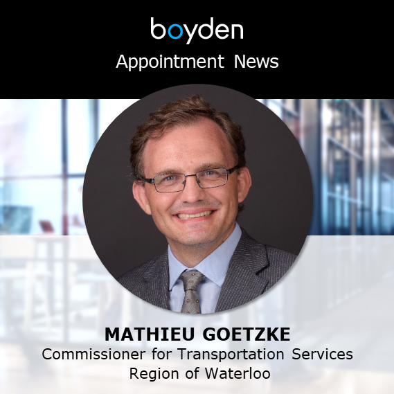 Region of Waterloo Announces New Commissioner for Transportation