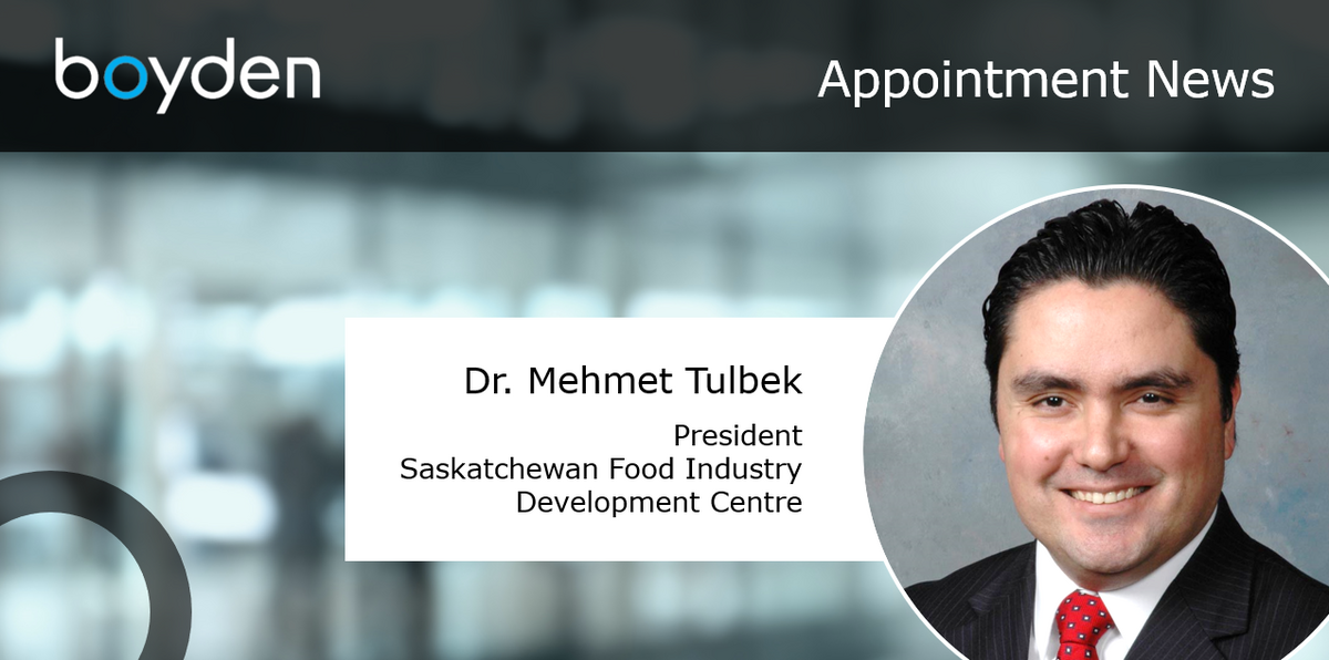 Saskatchewan Food Industry Development Centre Announces New President